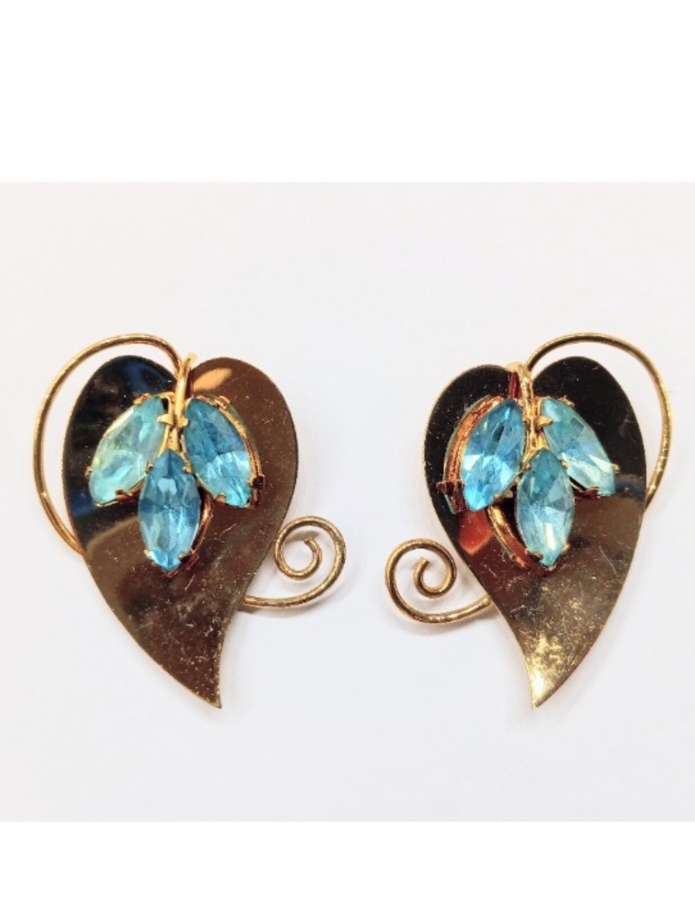 Vintage Coro Sterling Rhinestone Fur Clips Set